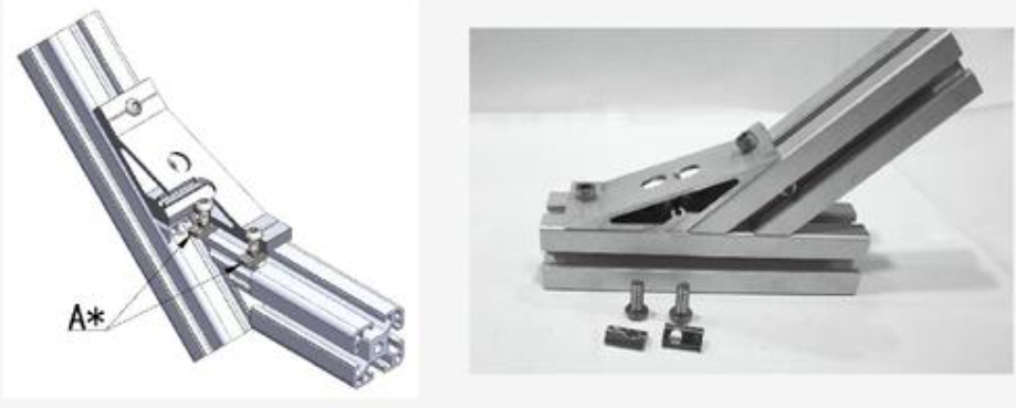 鋁型材斜角連接常用的配件有哪些？